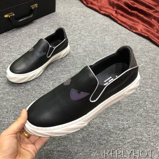 Fendi 2020 Mens Leather Slip On