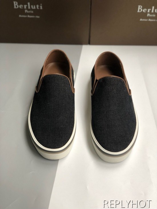 Berluti 2020 Mens Demin Slip On