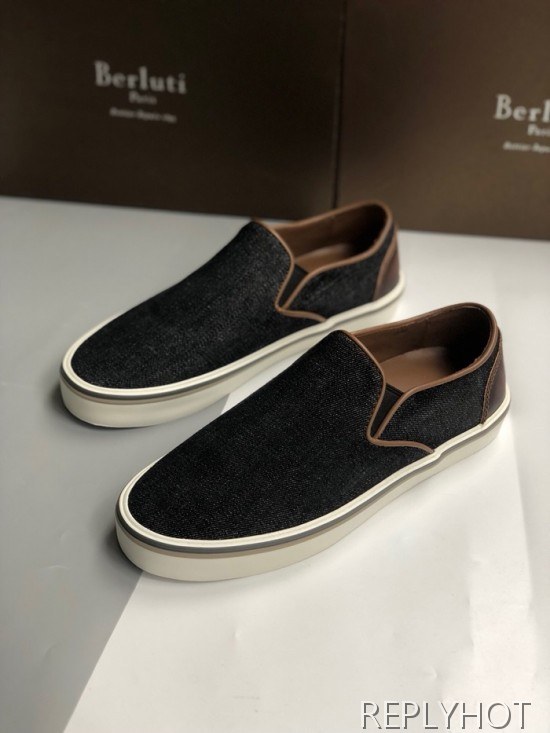 Berluti 2020 Mens Demin Slip On