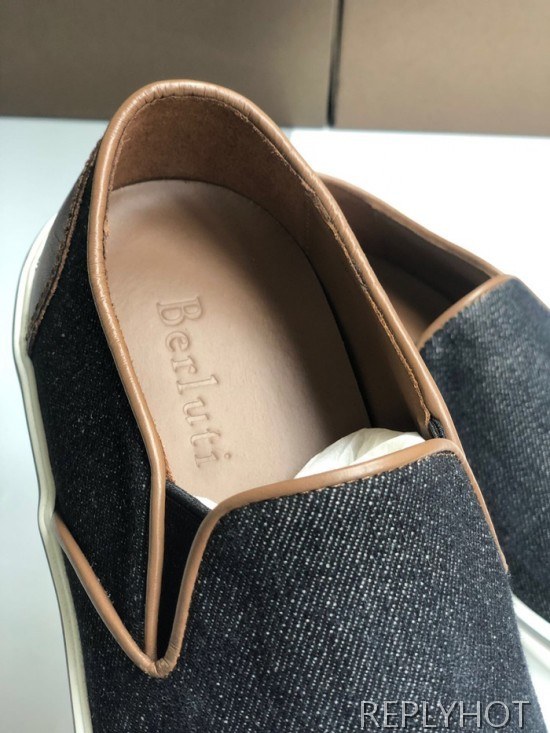 Berluti 2020 Mens Demin Slip On