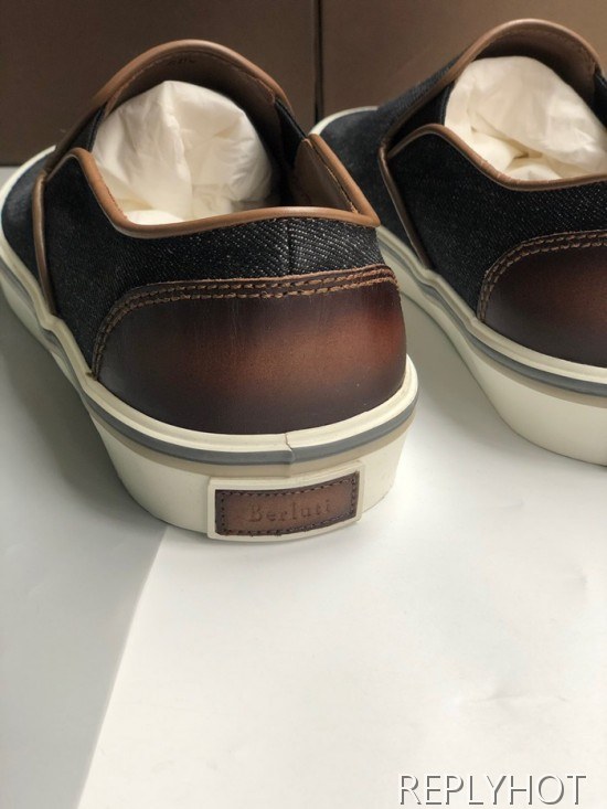 Berluti 2020 Mens Demin Slip On