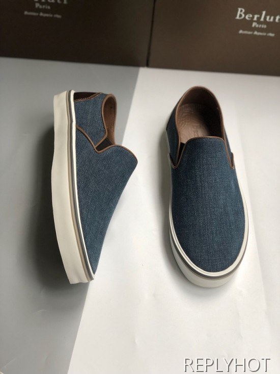 Berluti 2020 Mens Demin Slip On