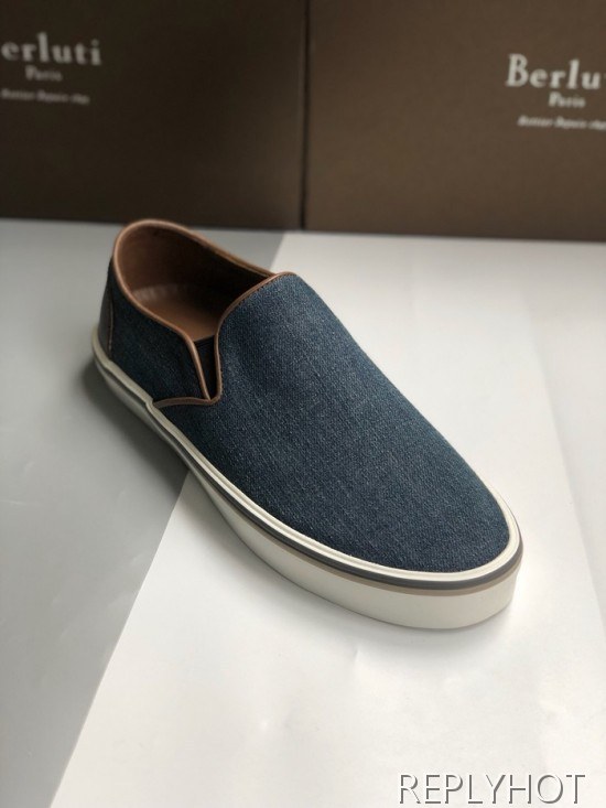 Berluti 2020 Mens Demin Slip On