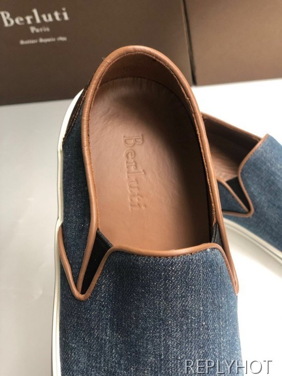 Berluti 2020 Mens Demin Slip On