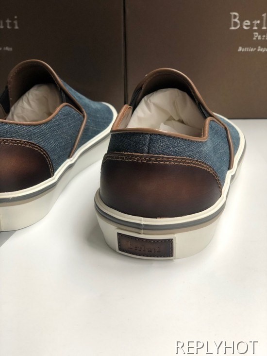 Berluti 2020 Mens Demin Slip On