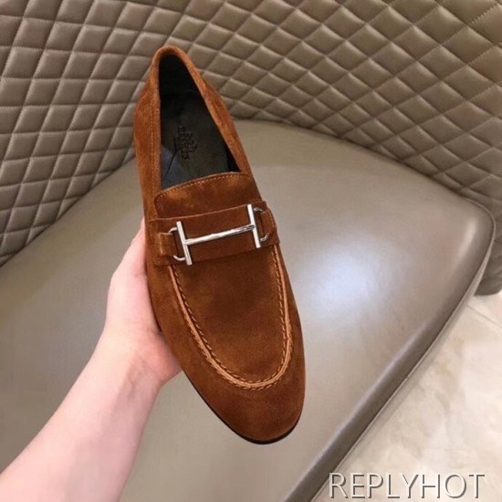 Hermes 2020 Mens Leather Loafer