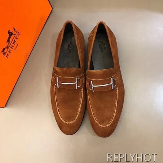 Hermes 2020 Mens Leather Loafer