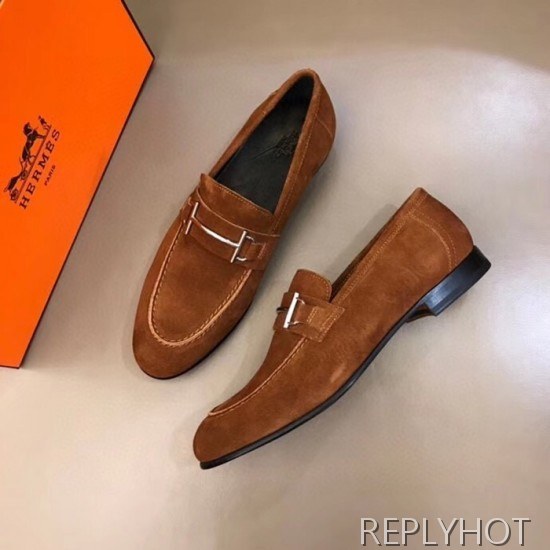 Hermes 2020 Mens Leather Loafer