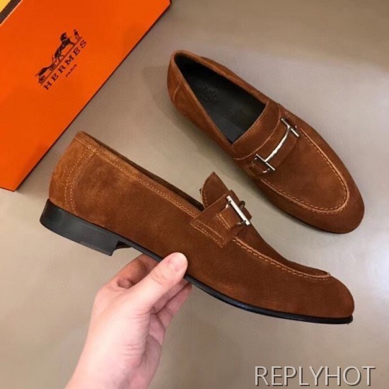 Hermes 2020 Mens Leather Loafer