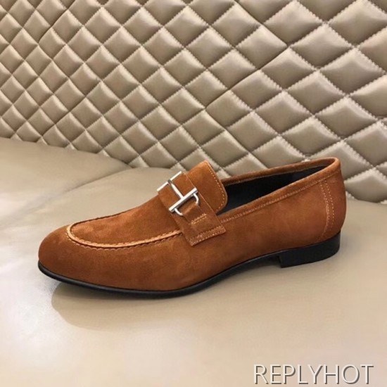 Hermes 2020 Mens Leather Loafer