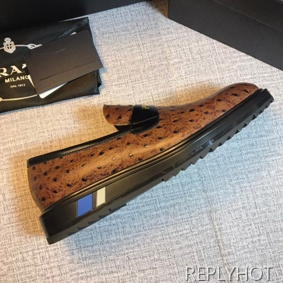 Prada 2020 Mens Leather Loafer