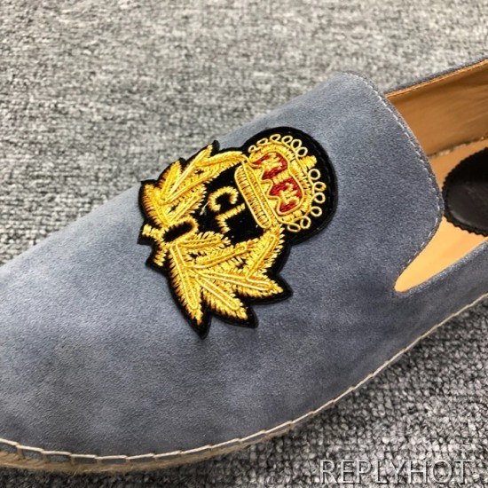 Christian Loubutin  2020 Mens Suede Slip On