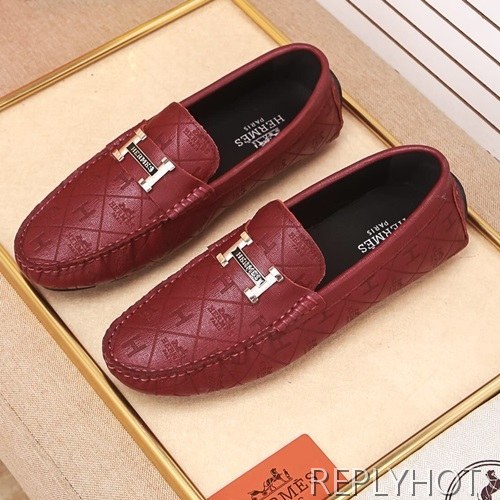 Hermes 2020 Mens Leather Loafer