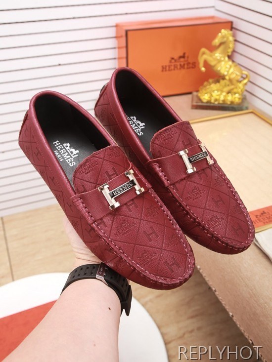 Hermes 2020 Mens Leather Loafer