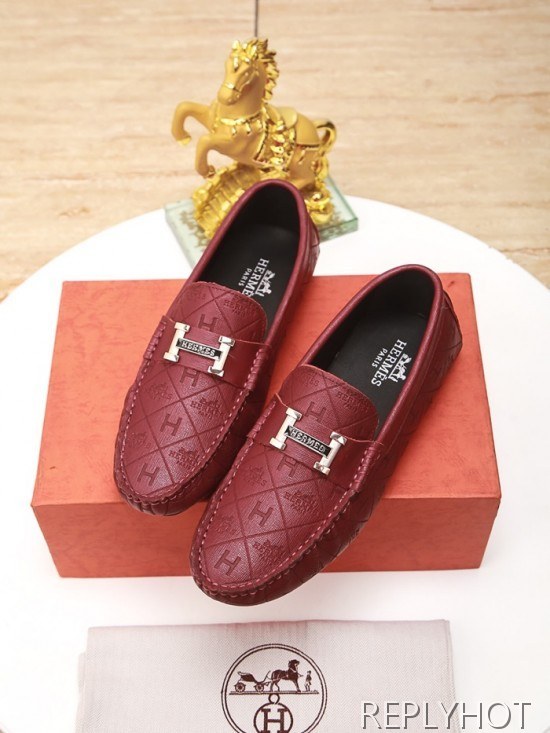 Hermes 2020 Mens Leather Loafer