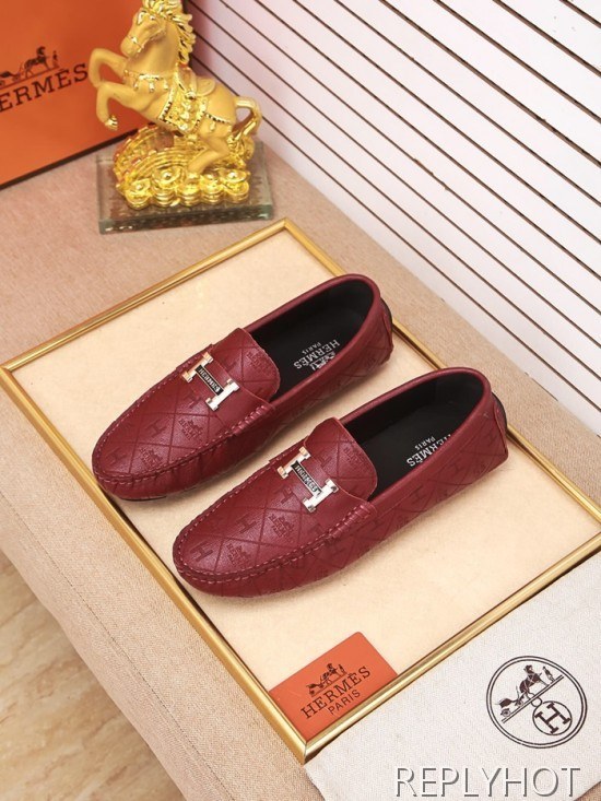 Hermes 2020 Mens Leather Loafer