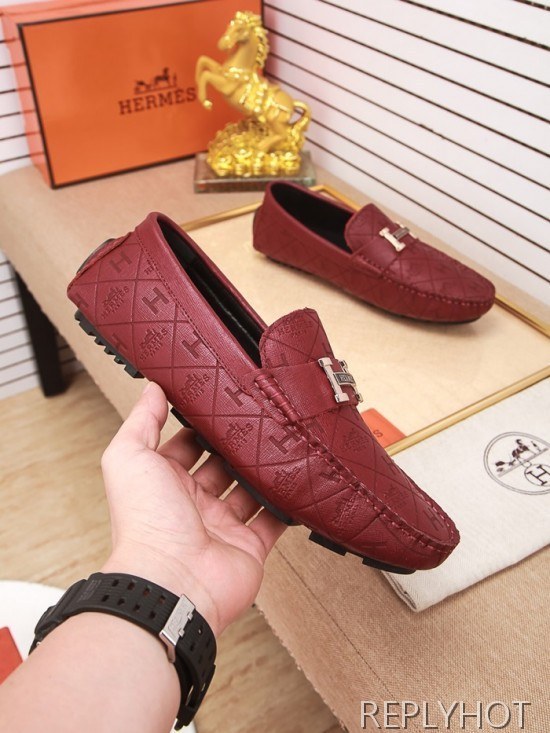 Hermes 2020 Mens Leather Loafer