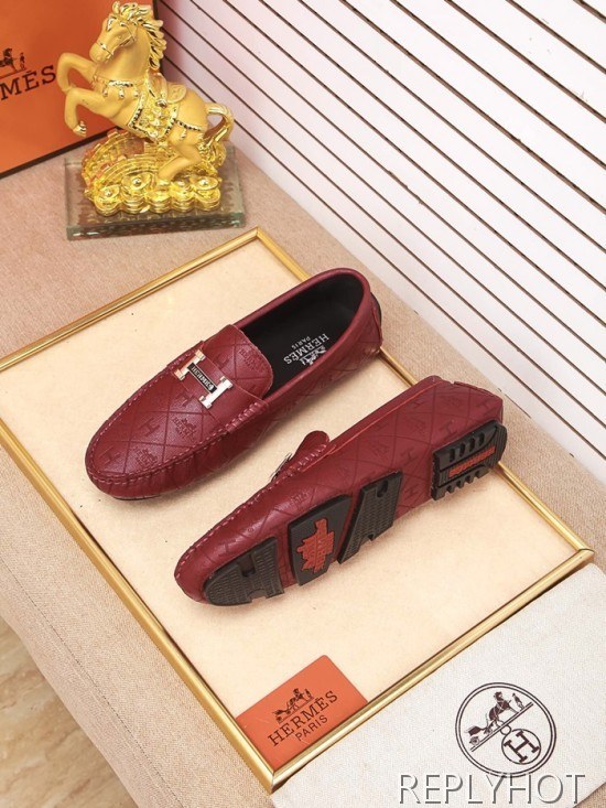 Hermes 2020 Mens Leather Loafer