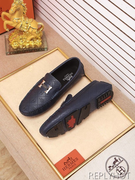 Hermes 2020 Mens Leather Loafer