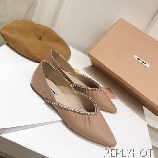 Miumiu 2020 Ladies Leather Flat Shoes