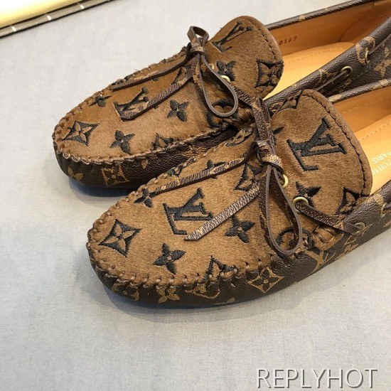 Louis Vuitton 2020 Mens Horse Fur Loafer
