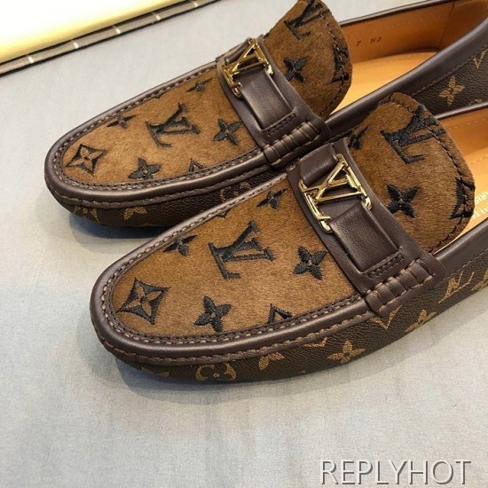 Louis Vuitton 2020 Mens Horse Fur Loafer