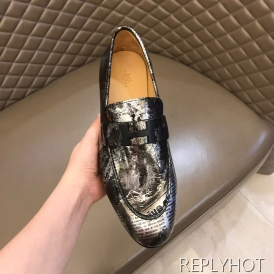 Hermes 2020 Mens Leather Loafer