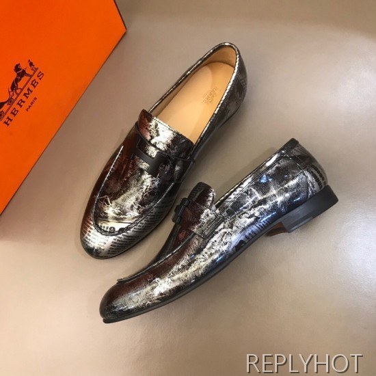 Hermes 2020 Mens Leather Loafer