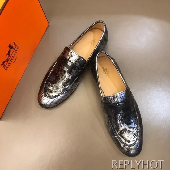 Hermes 2020 Mens Leather Loafer