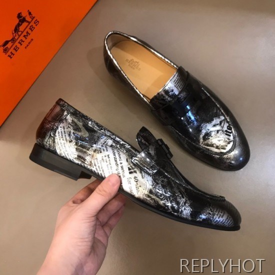 Hermes 2020 Mens Leather Loafer
