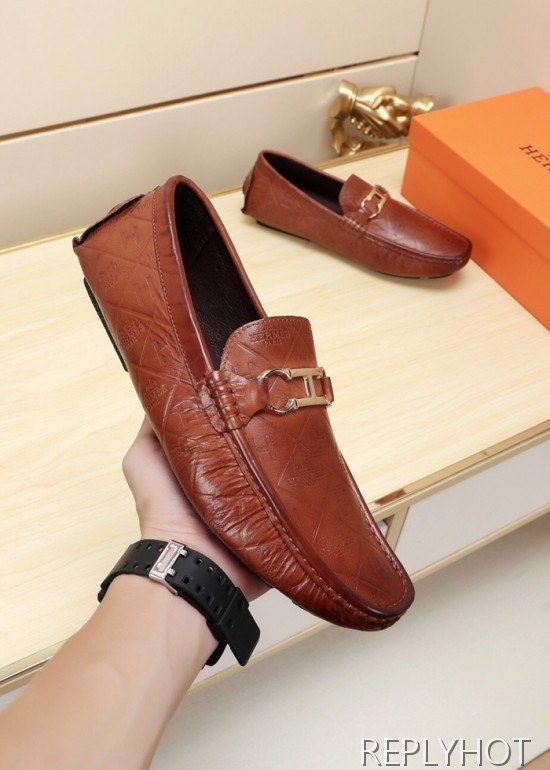 Hermes 2020 Mens Leather Loafer