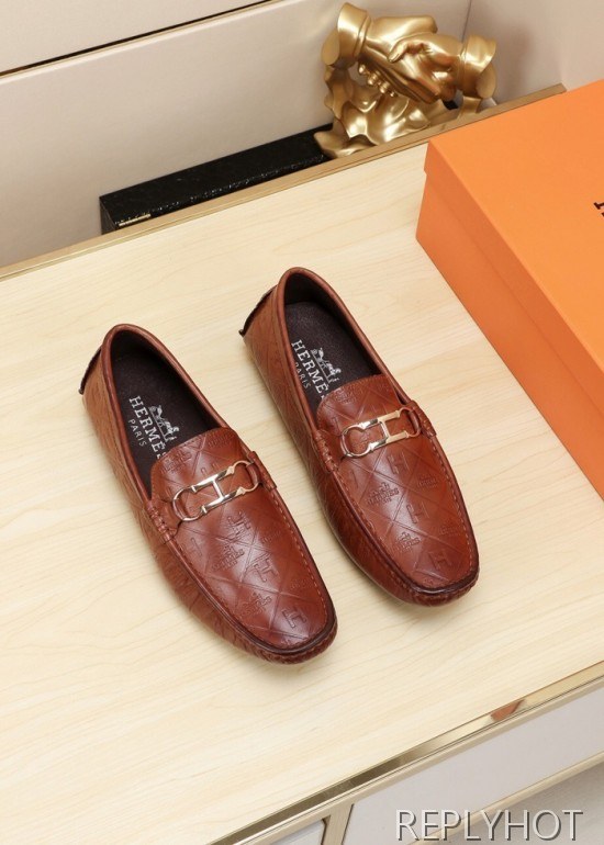 Hermes 2020 Mens Leather Loafer