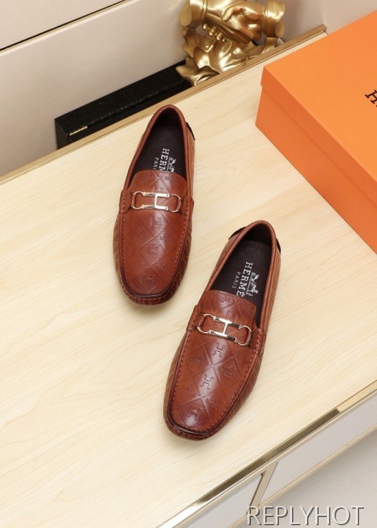 Hermes 2020 Mens Leather Loafer