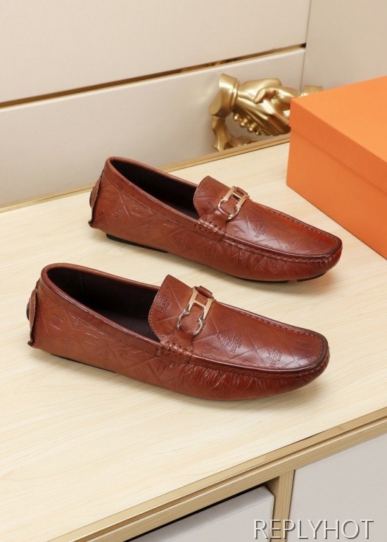 Hermes 2020 Mens Leather Loafer