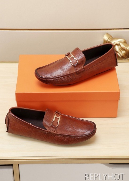 Hermes 2020 Mens Leather Loafer