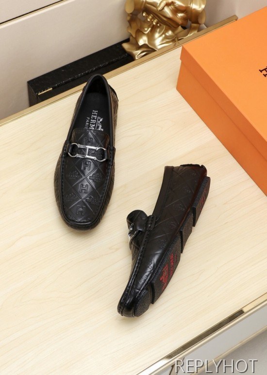 Hermes 2020 Mens Leather Loafer