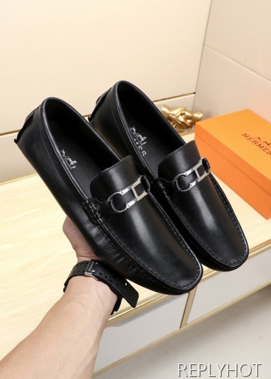 Hermes 2020 Mens Leather Loafer