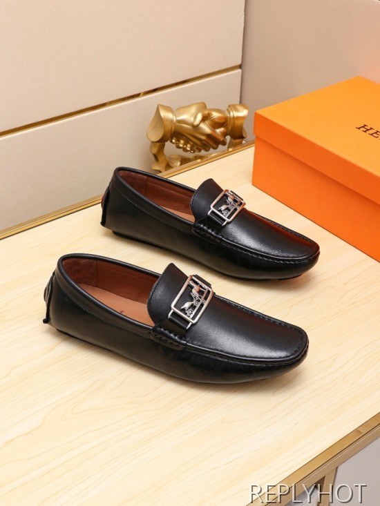 Hermes 2020 Mens Leather Loafer