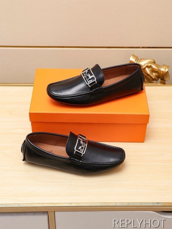 Hermes 2020 Mens Leather Loafer