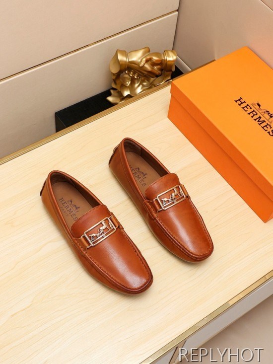 Hermes 2020 Mens Leather Loafer
