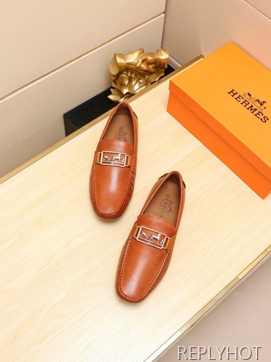 Hermes 2020 Mens Leather Loafer
