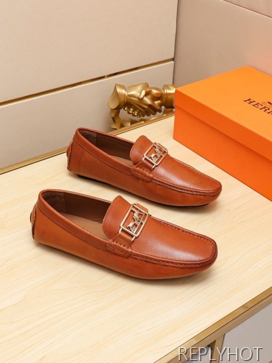 Hermes 2020 Mens Leather Loafer