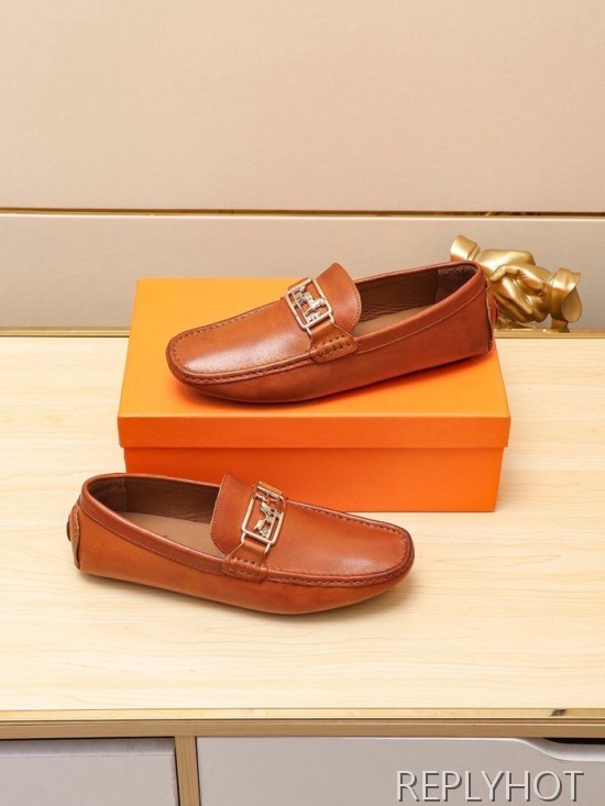 Hermes 2020 Mens Leather Loafer