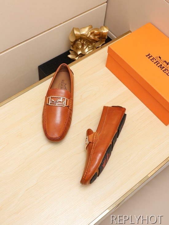 Hermes 2020 Mens Leather Loafer