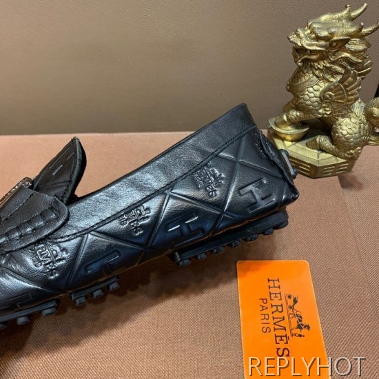 Hermes 2020 Mens Leather Loafer