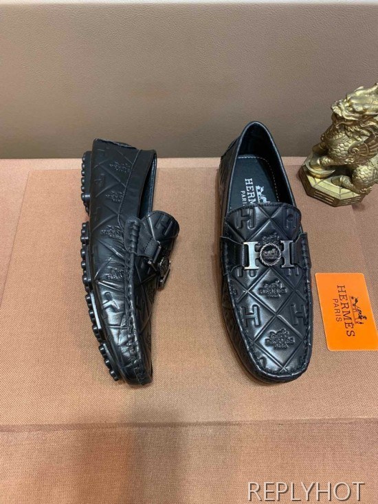 Hermes 2020 Mens Leather Loafer