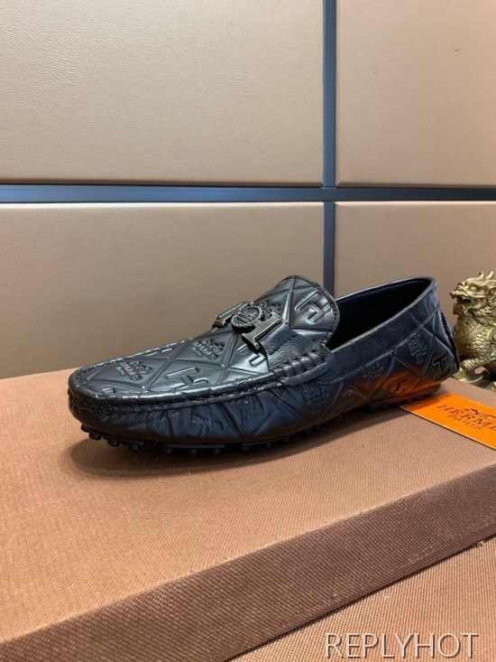 Hermes 2020 Mens Leather Loafer