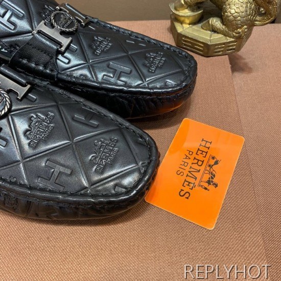 Hermes 2020 Mens Leather Loafer