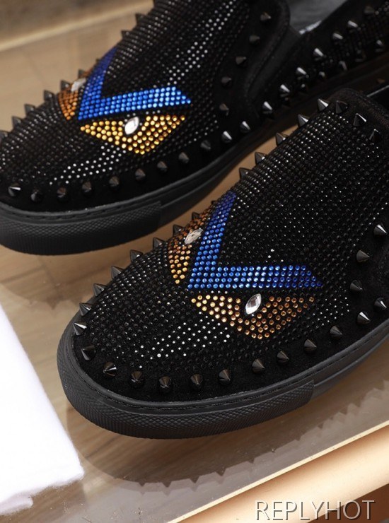 Fendi 2020 Mens Leather Slip On