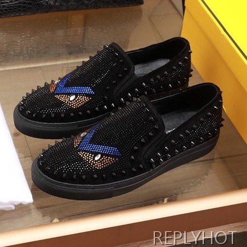 Fendi 2020 Mens Leather Slip On